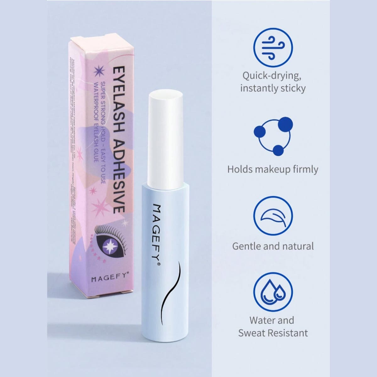 Magefy Adhesive Waterproof Eyelash Glue