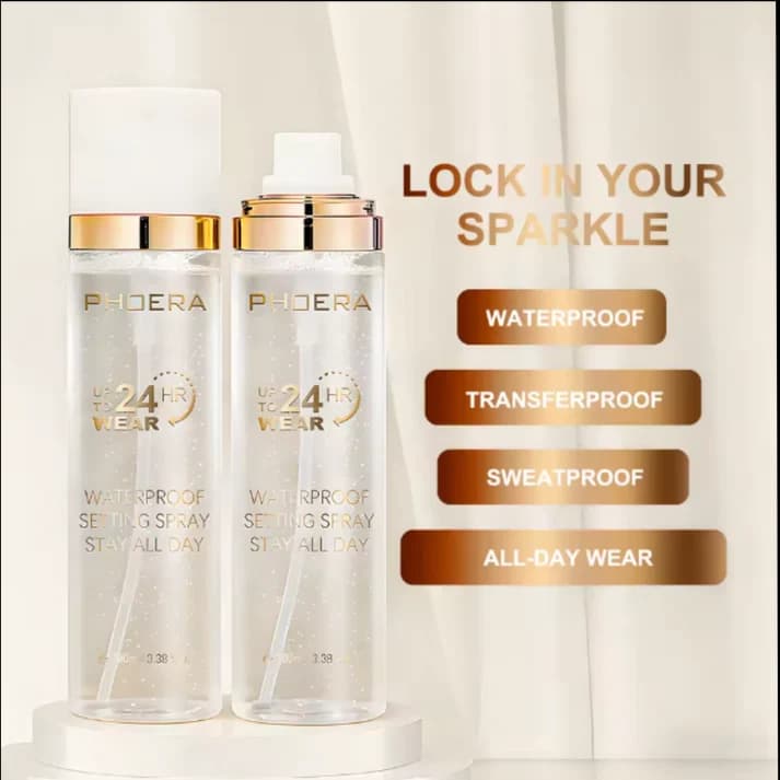 Phoera Waterproof Glitter Makeup Setting Spray