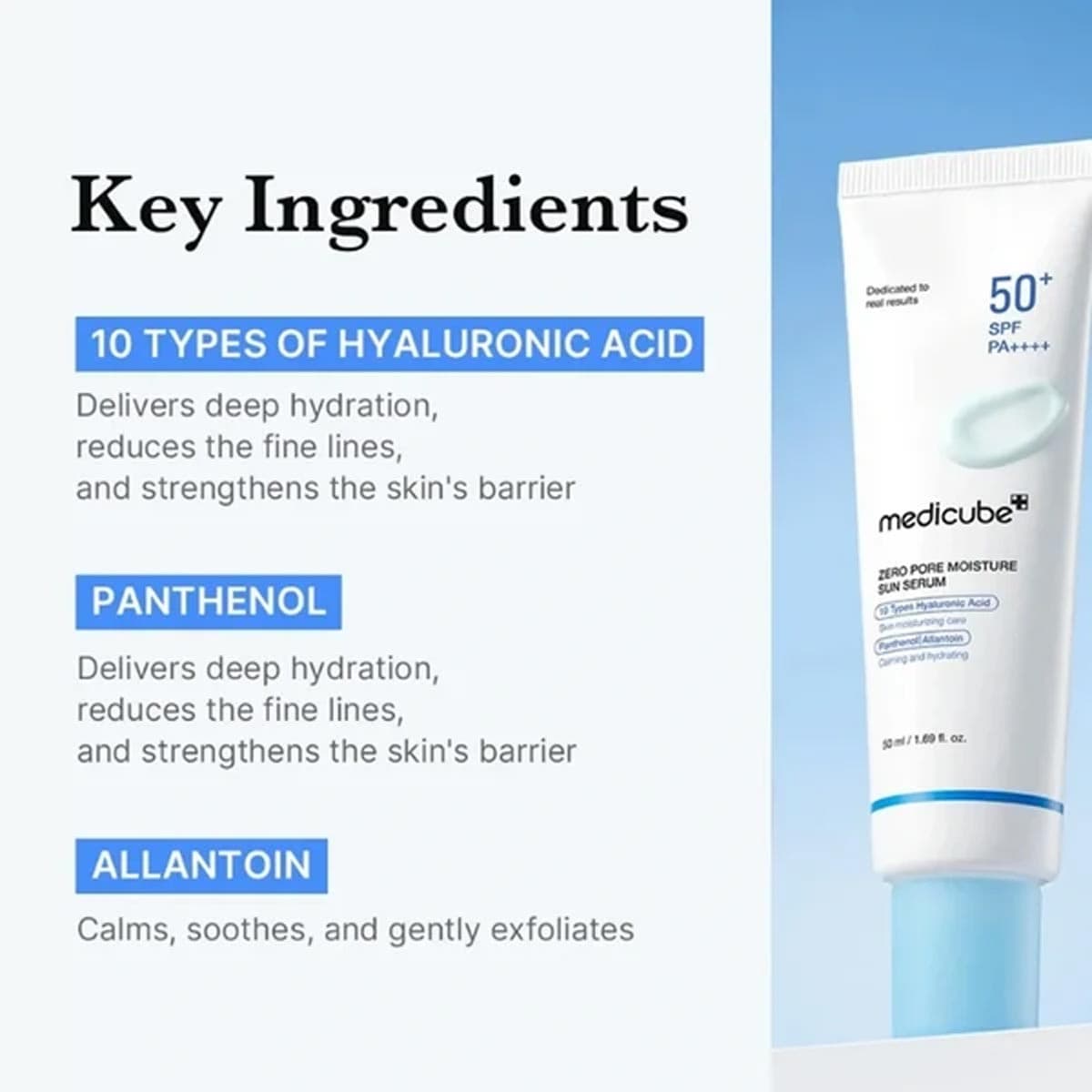 Medicube Zero Pore Moisture Sun Serum 50+ SPF PA++++