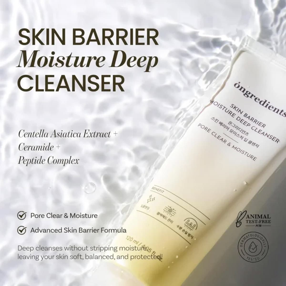 Ongredients Skin Barrier Moisture Deep Cleanser