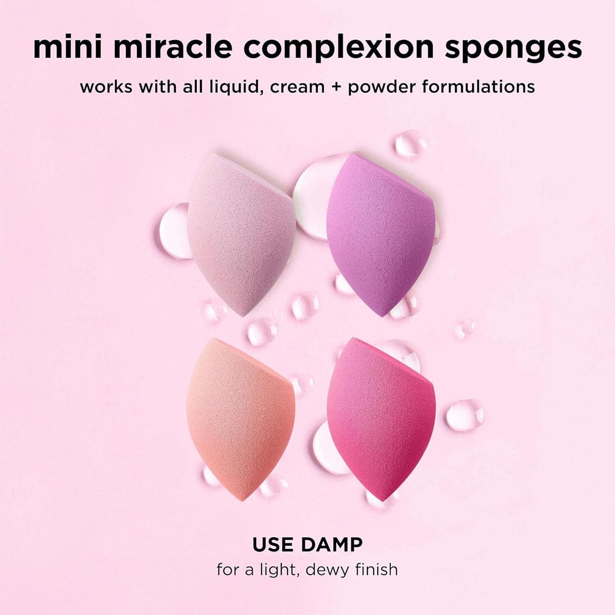 Real Techniques 4 Mini Miracle Complexion Sponges 1492