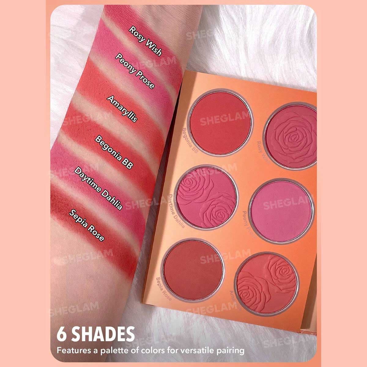Sheglam Floral Flush Blush Palette (Cottage Core Garden)