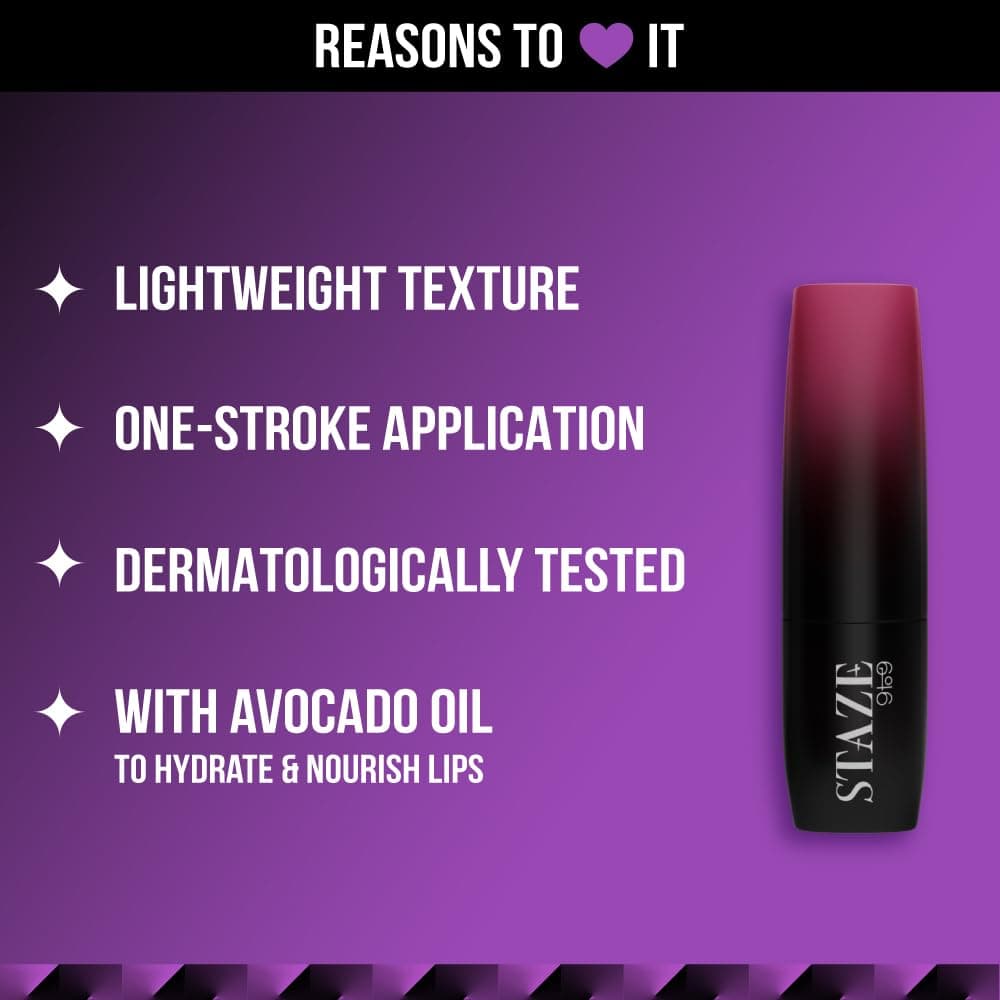 Staze 9to9 Love Tri-Angle 3 In 1 Lipstick