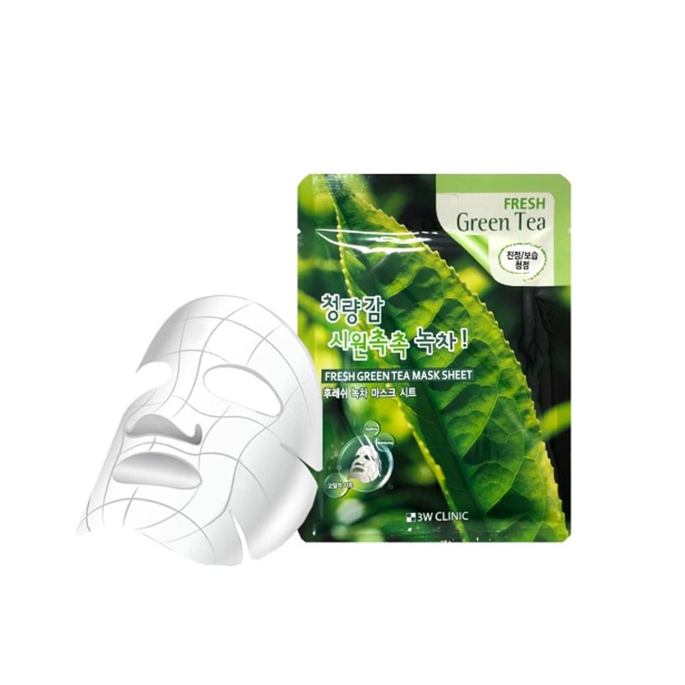 3w Clinic Fresh Green Tea Sheet Mask