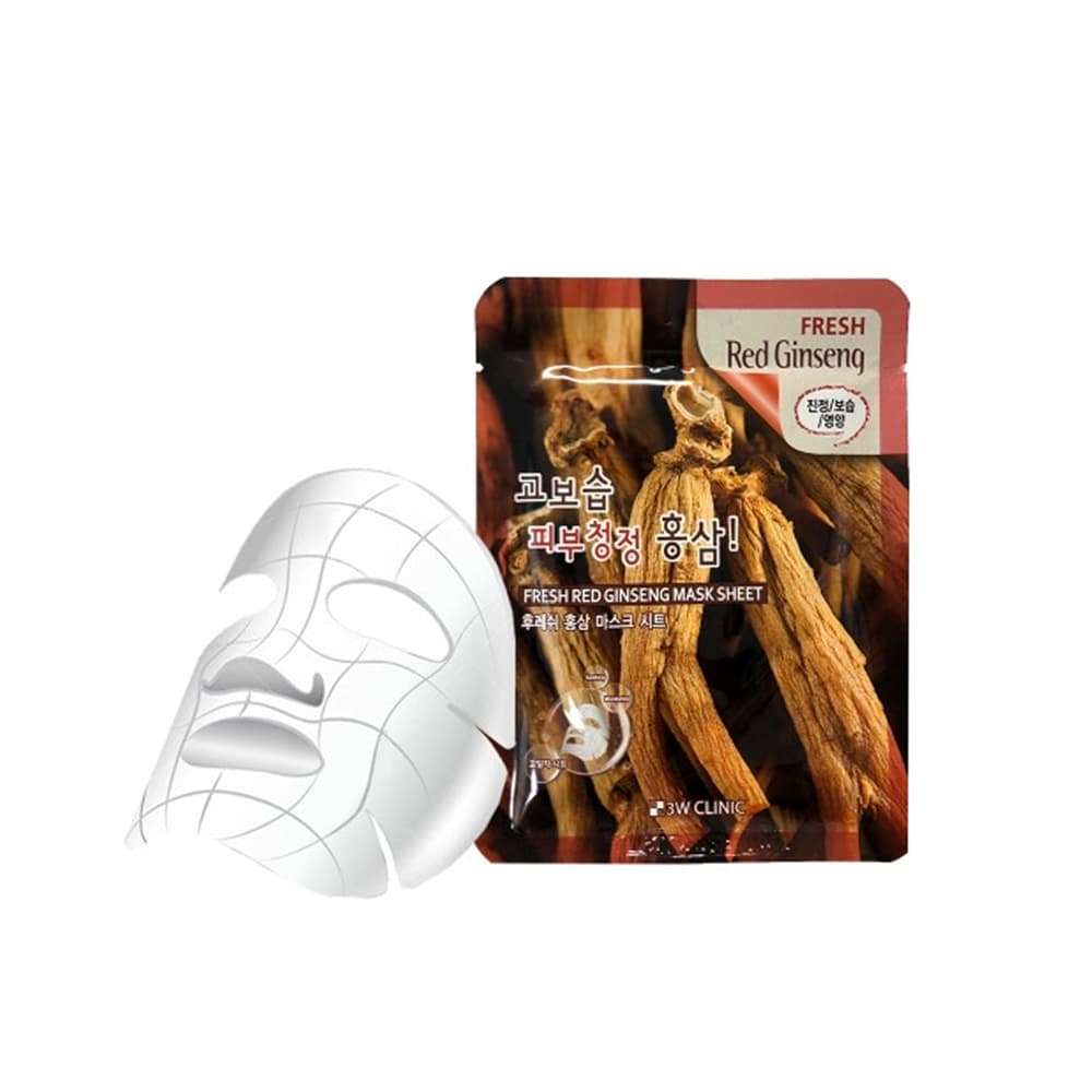 3w Clinic Fresh Red Ginseng Sheet Mask