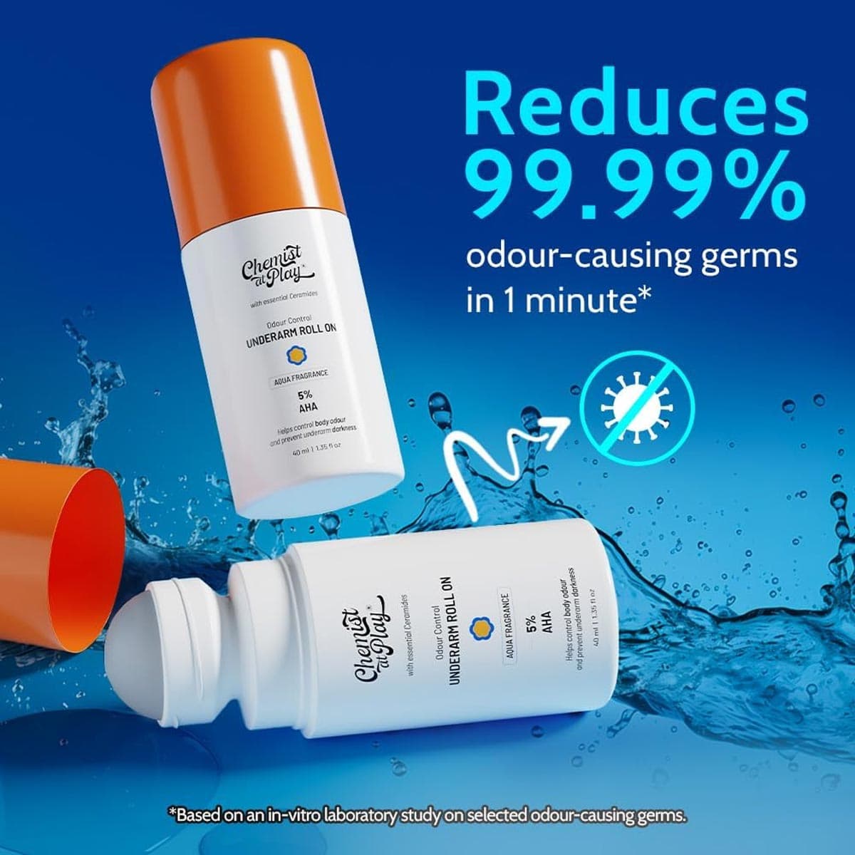 Chemist at Play 5% AHAs + Vitamin C Aqua Fragrance Underarm Roll On