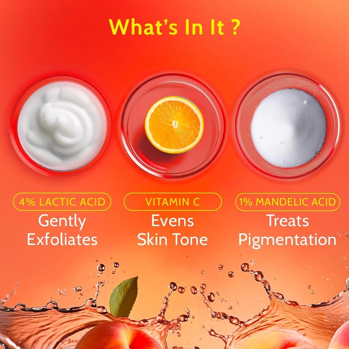 Chemist at Play 5% AHAs + Vitamin C Peach Fragrance Underarm Roll On