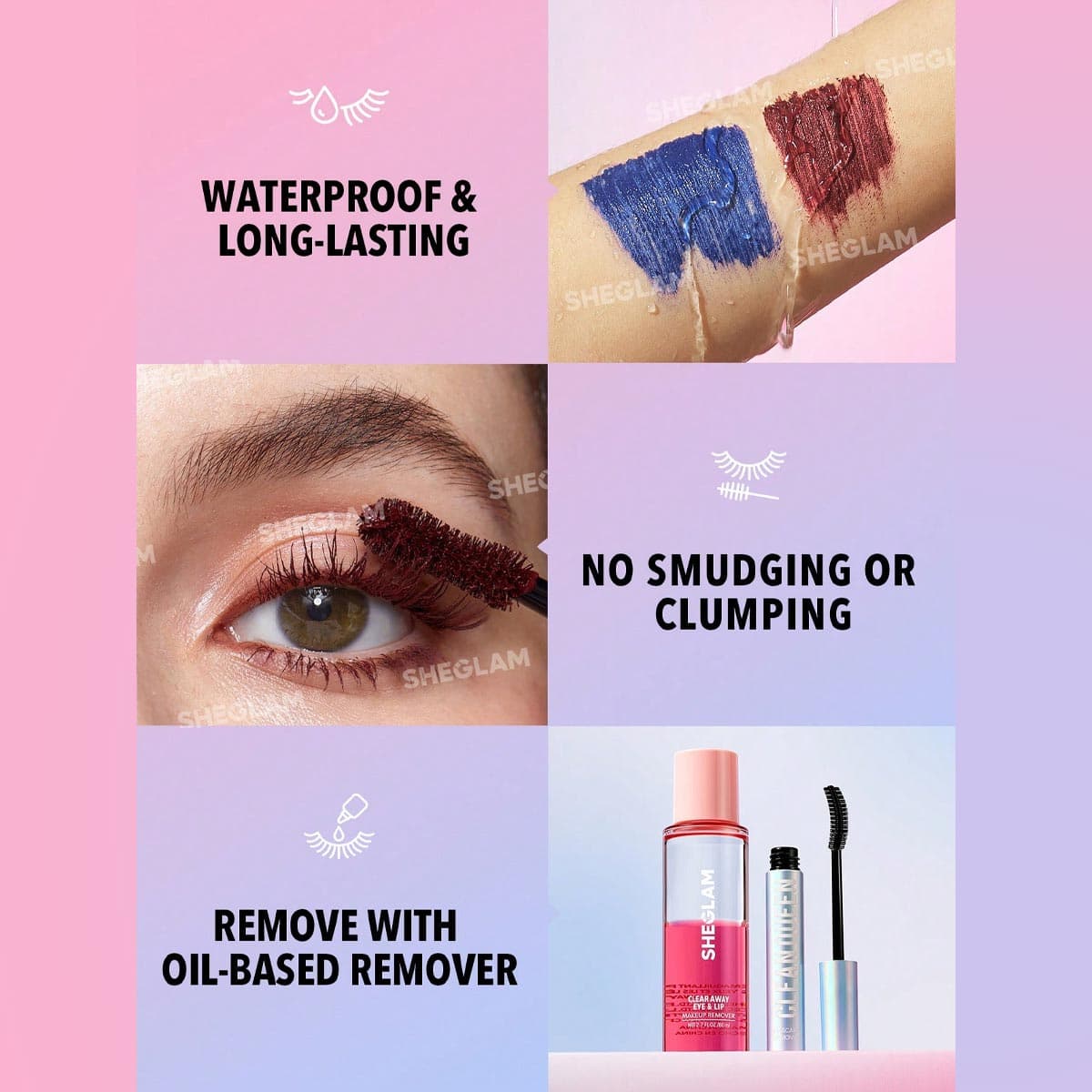 Sheglam All-In-One Volume & Length Mascara - Waterproof Blue