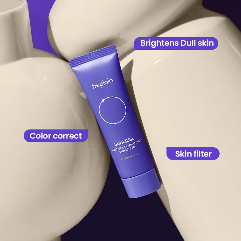 beplain Sunmuse Tone Up & Correcting Sunscreen SPF50+ PA++++