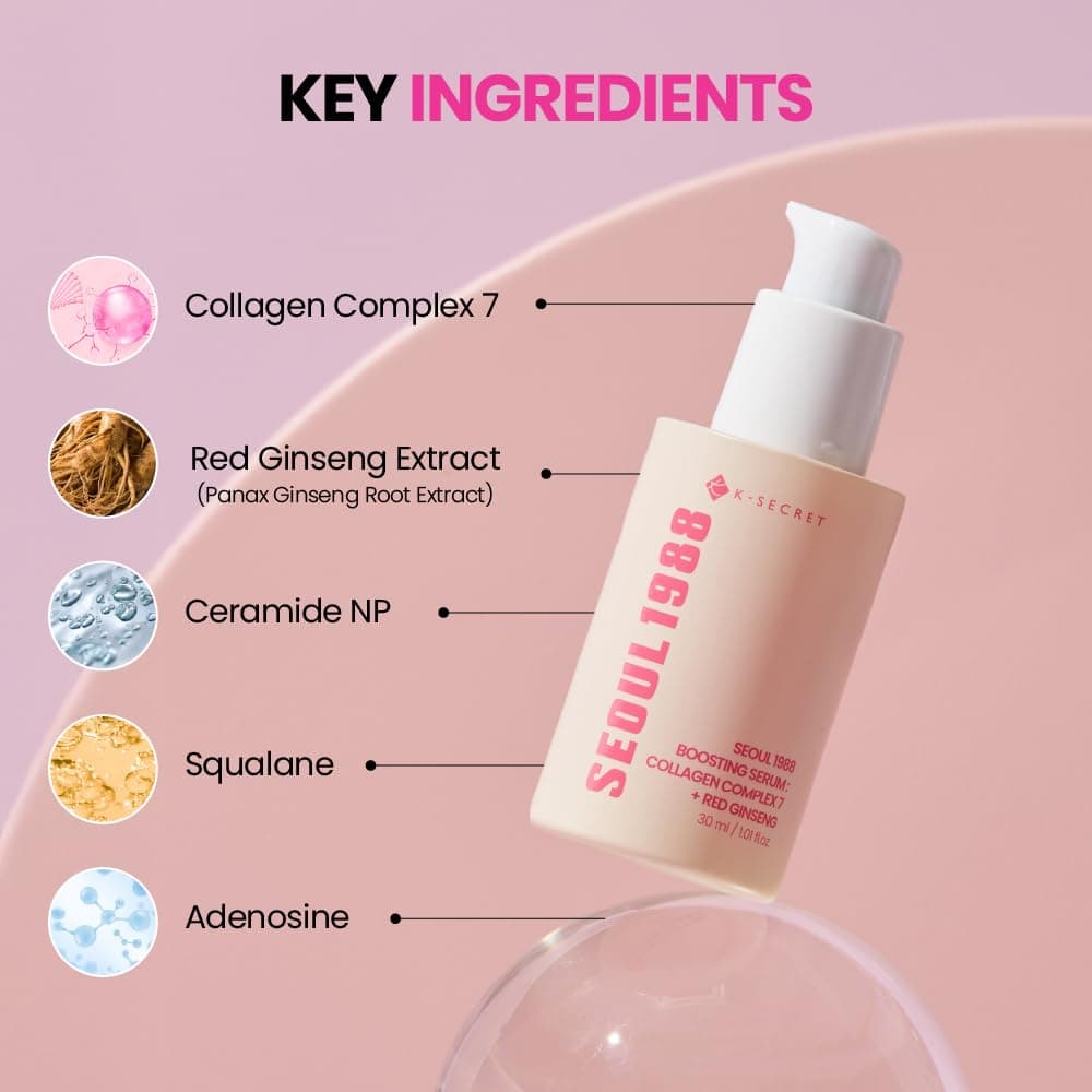 K SECRET SEOUL 1988 Boosting Serum : Collagen Complex 7 + Red Ginseng