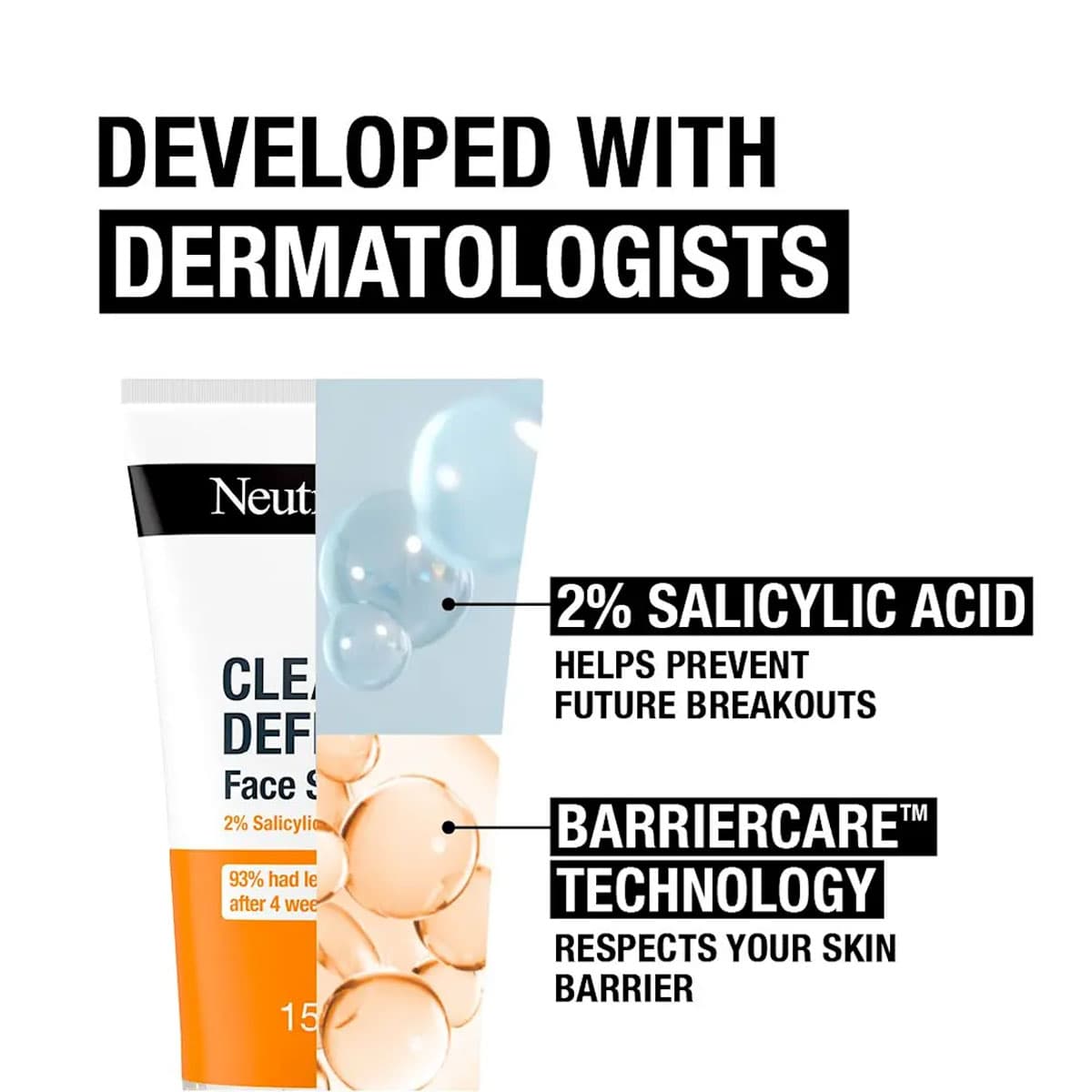 NEUTROGENA® Clear & Defend 2% Salicylic Acid Face Scrub