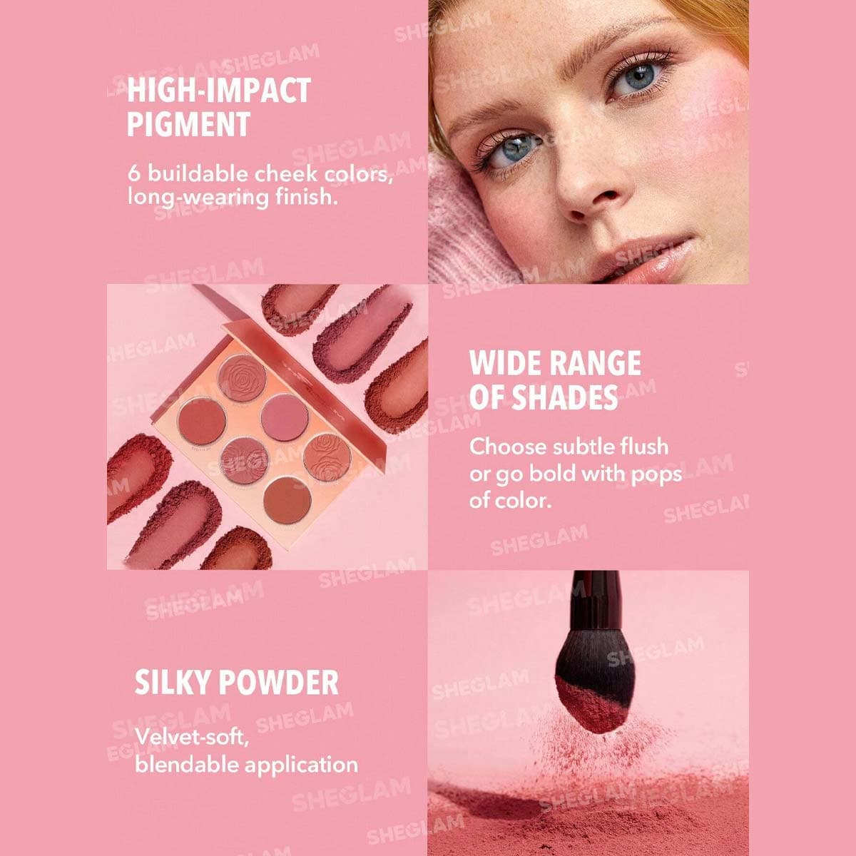 Sheglam Floral Flush Blush Palette (Blushing Bouquet)