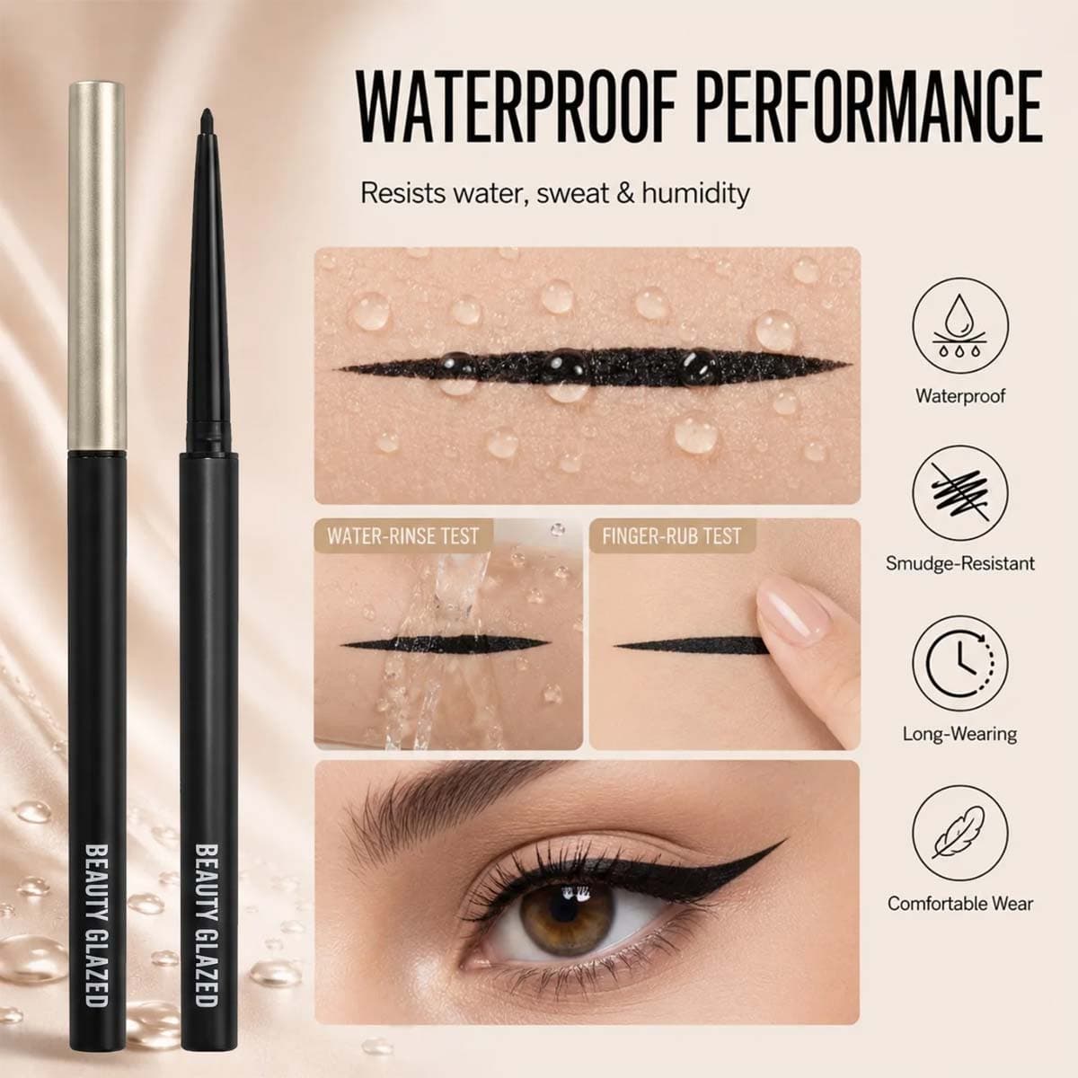Beauty Glazed Extremely Fine Silky Eyeliner