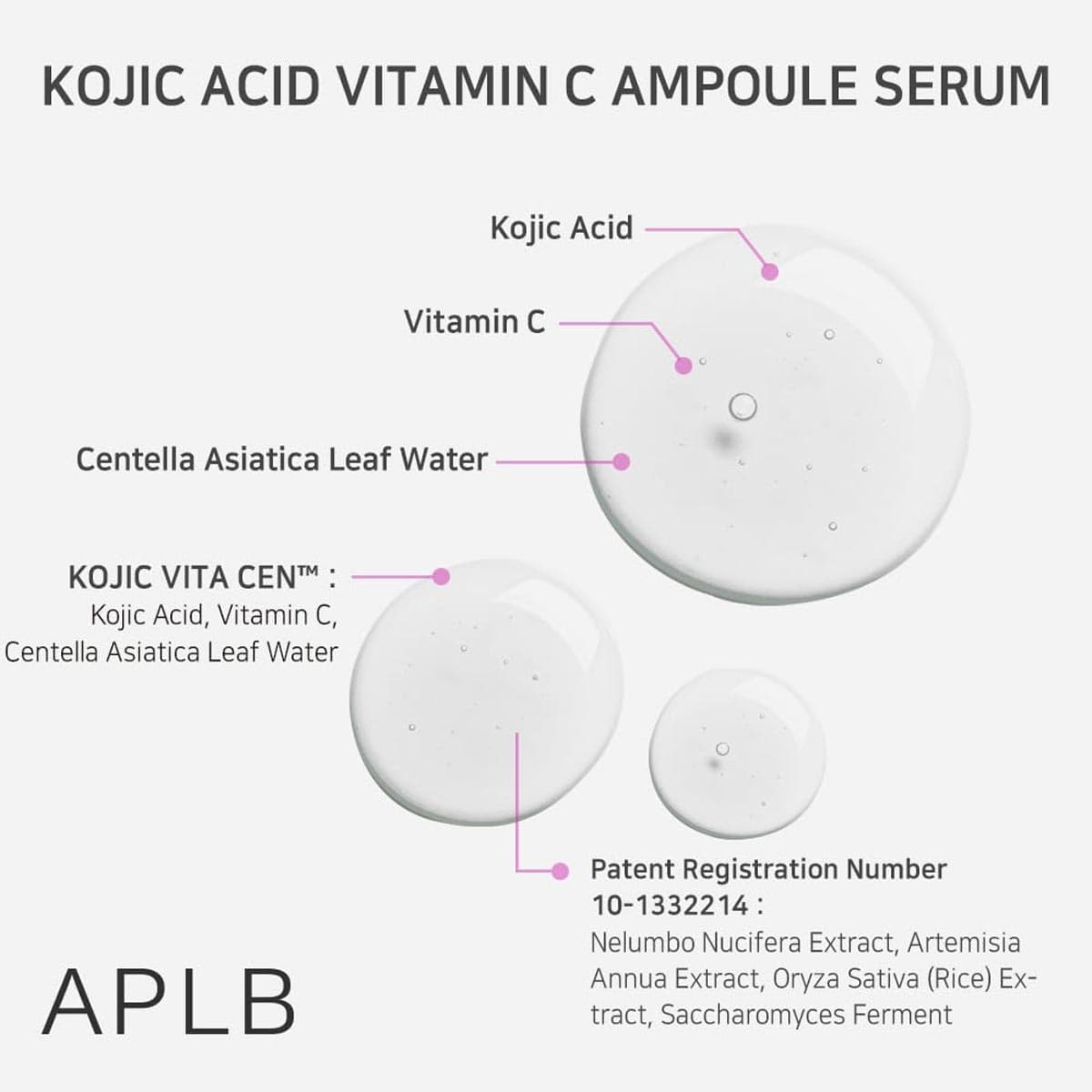 APLB Kojic Acid Vitamin C Ampoule Serum