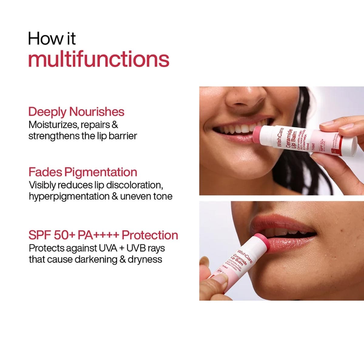 Wishcare Ceramide Lip Balm with SPF 50 PA+++
