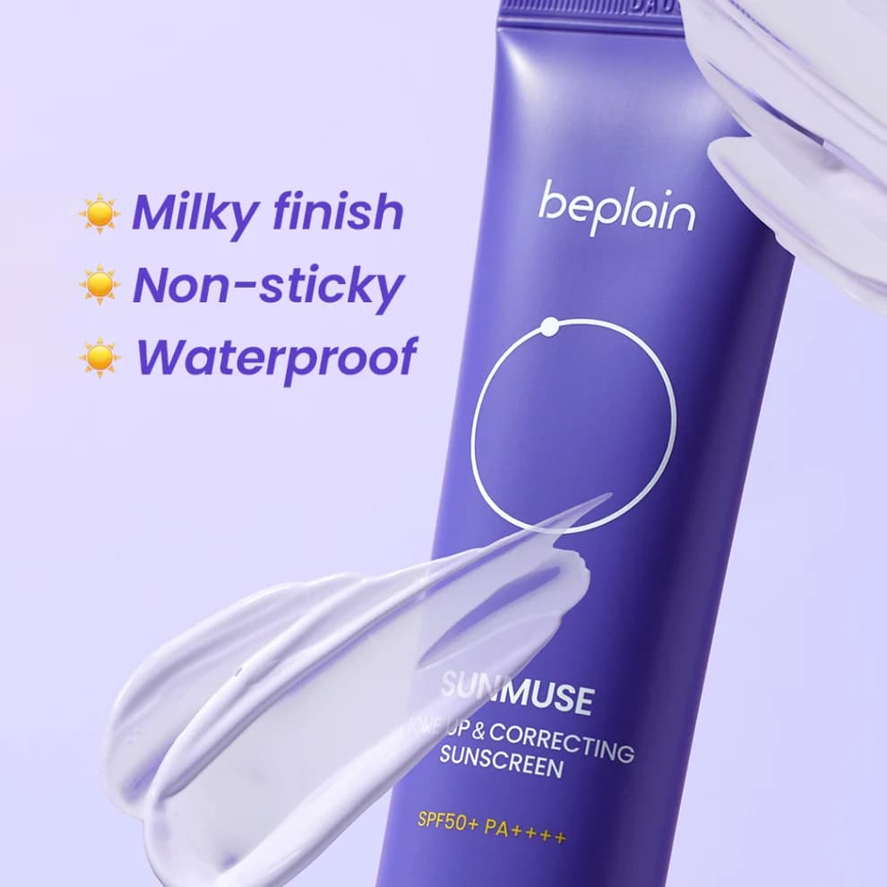 beplain Sunmuse Tone Up & Correcting Sunscreen SPF50+ PA++++