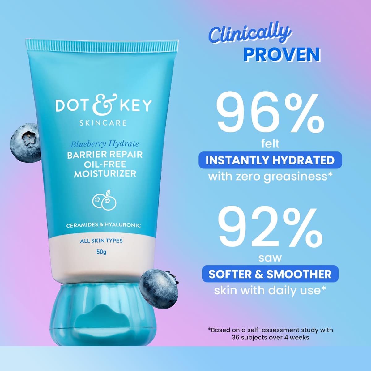Dot & Key Blueberry Hydrate Barrier Repair Oil Free Moisturizer