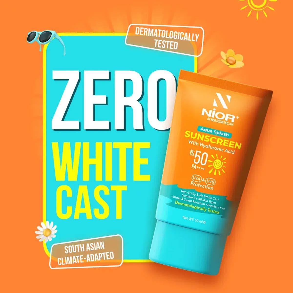 Nior Aqua Splash Sunscreen SPF 50 PA++++