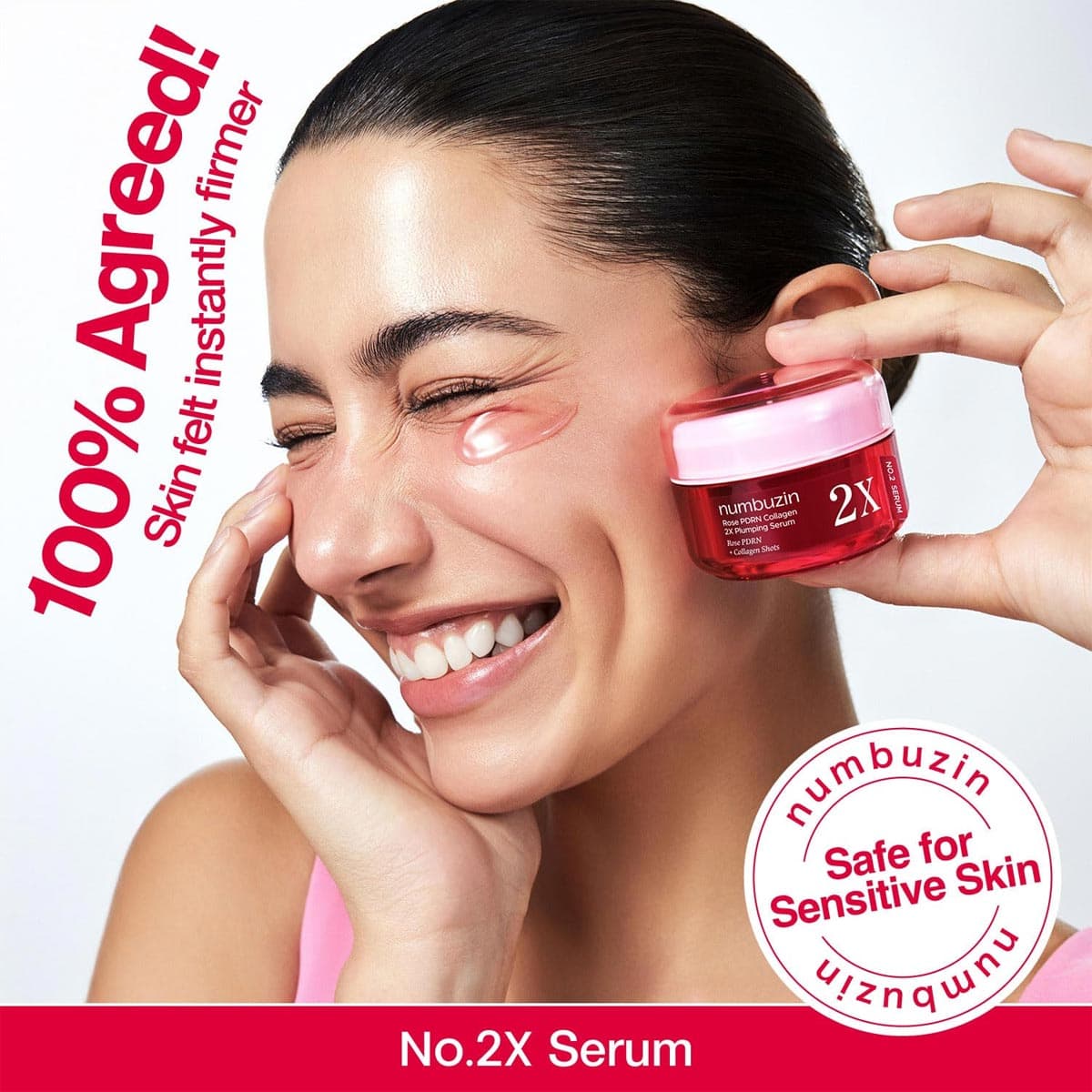 Numbuzin Rose PDRN Collagen 2X Plumping Serum