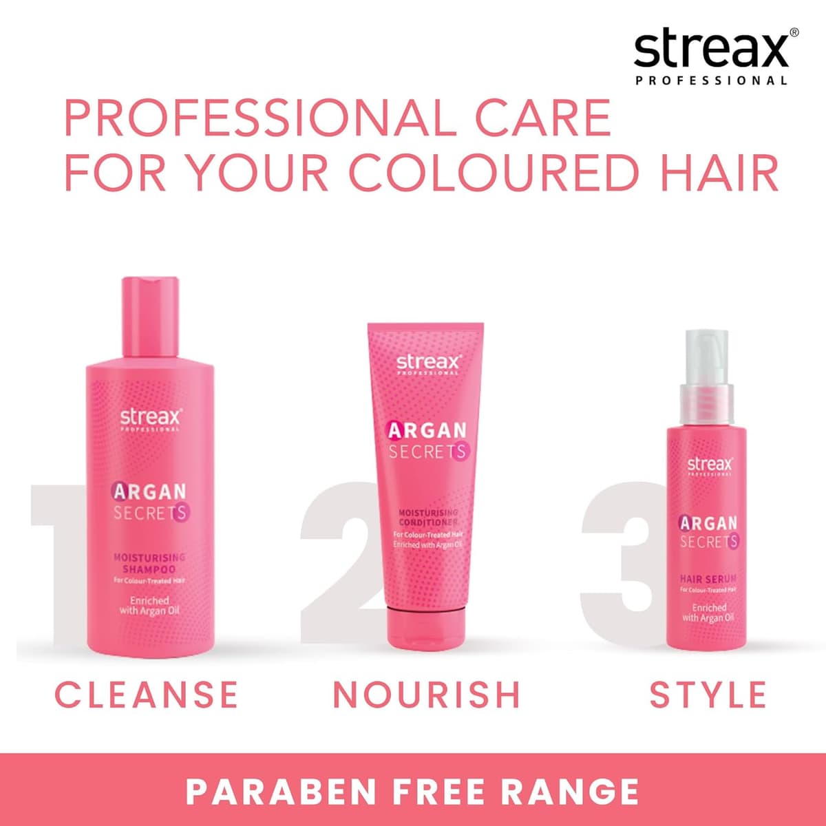 Streax Argan Secrets Moisturising Shampoo