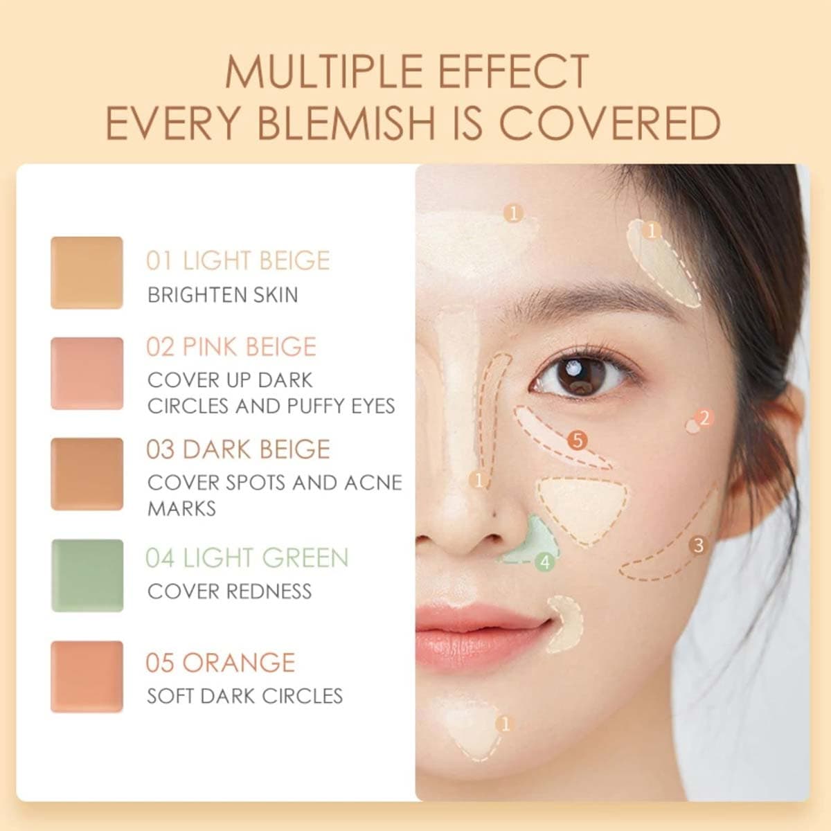 Focallure Color Concealer Palette FA172 01