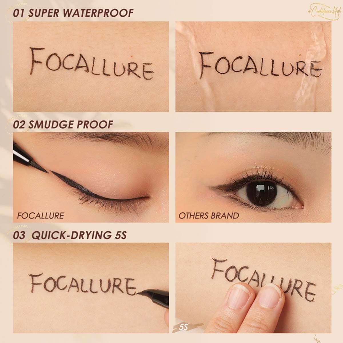 Focallure Lasting Waterproof Liquid Eyeliner FA200