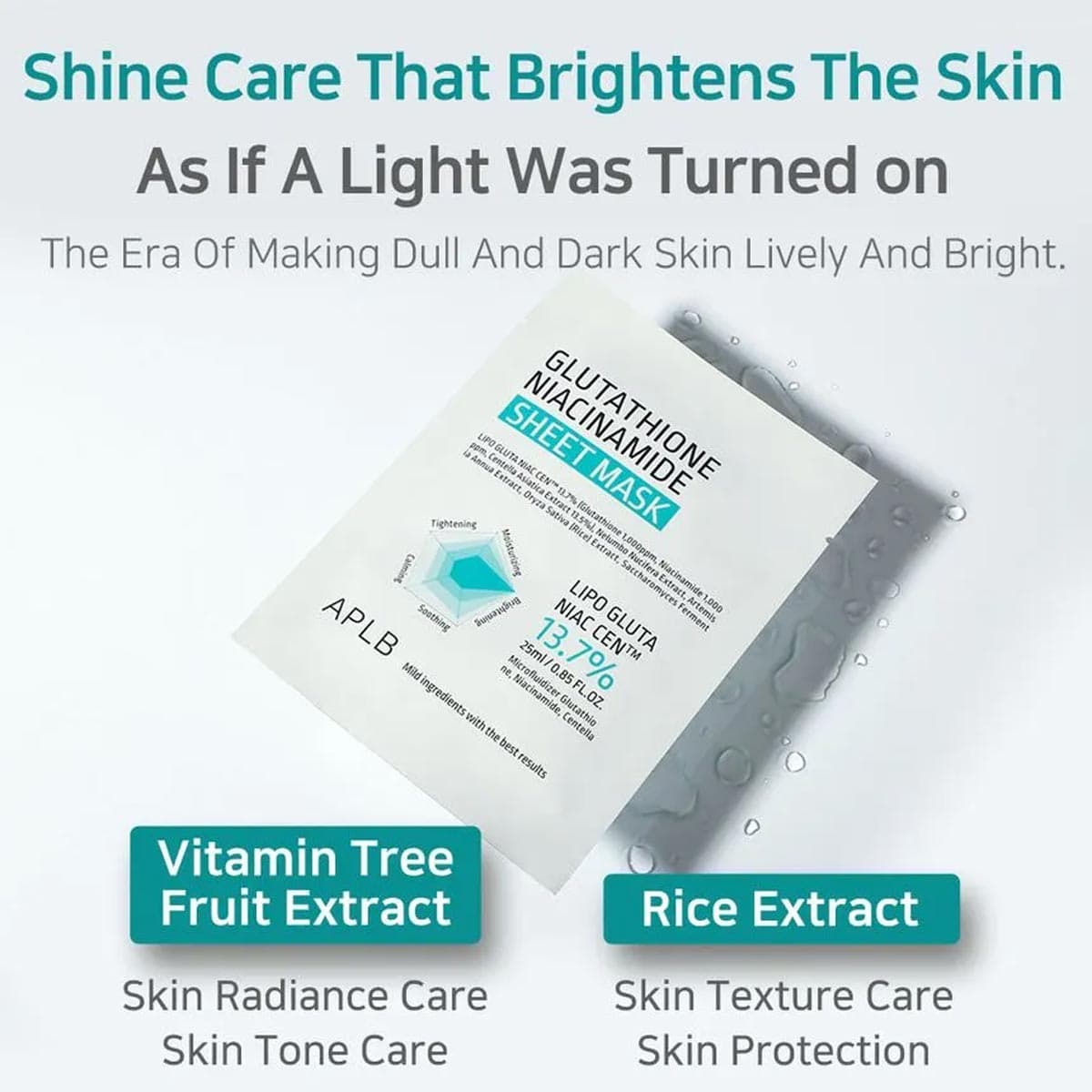 APLB Glutathione Niacinamide Sheet Mask