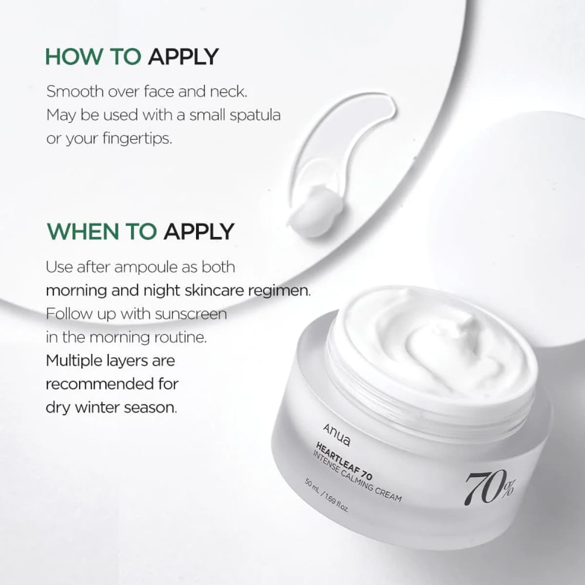 Anua Heartleaf 70 Intense Calming Cream (Exp - Jun/27)
