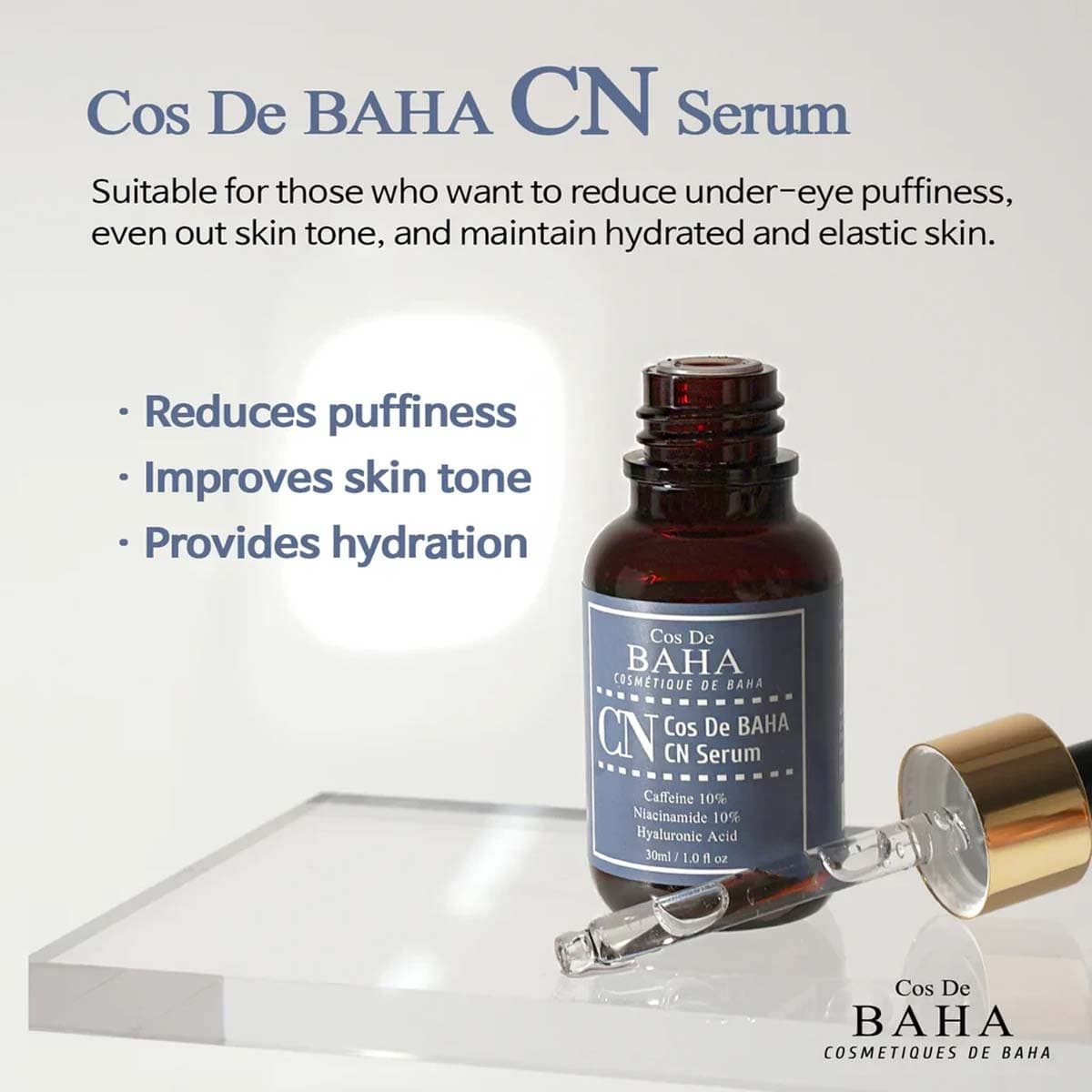 Cos De Baha Caffeine 10 Niacinamide 10 Serum (CN)