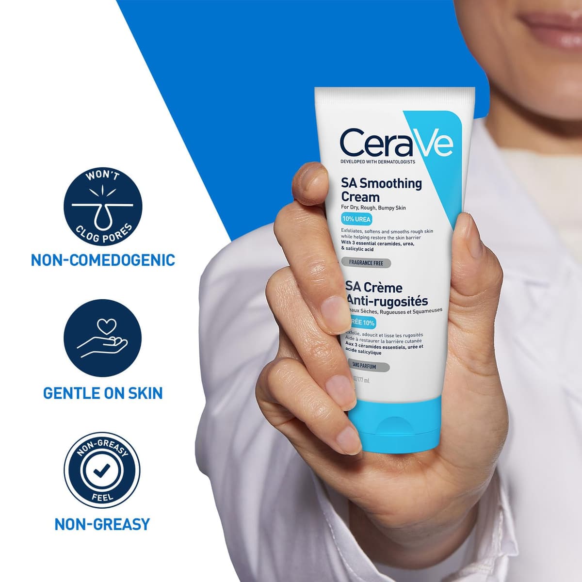 Cera Ve SA Smoothing Cream For Dry Rough Bumpy Skin