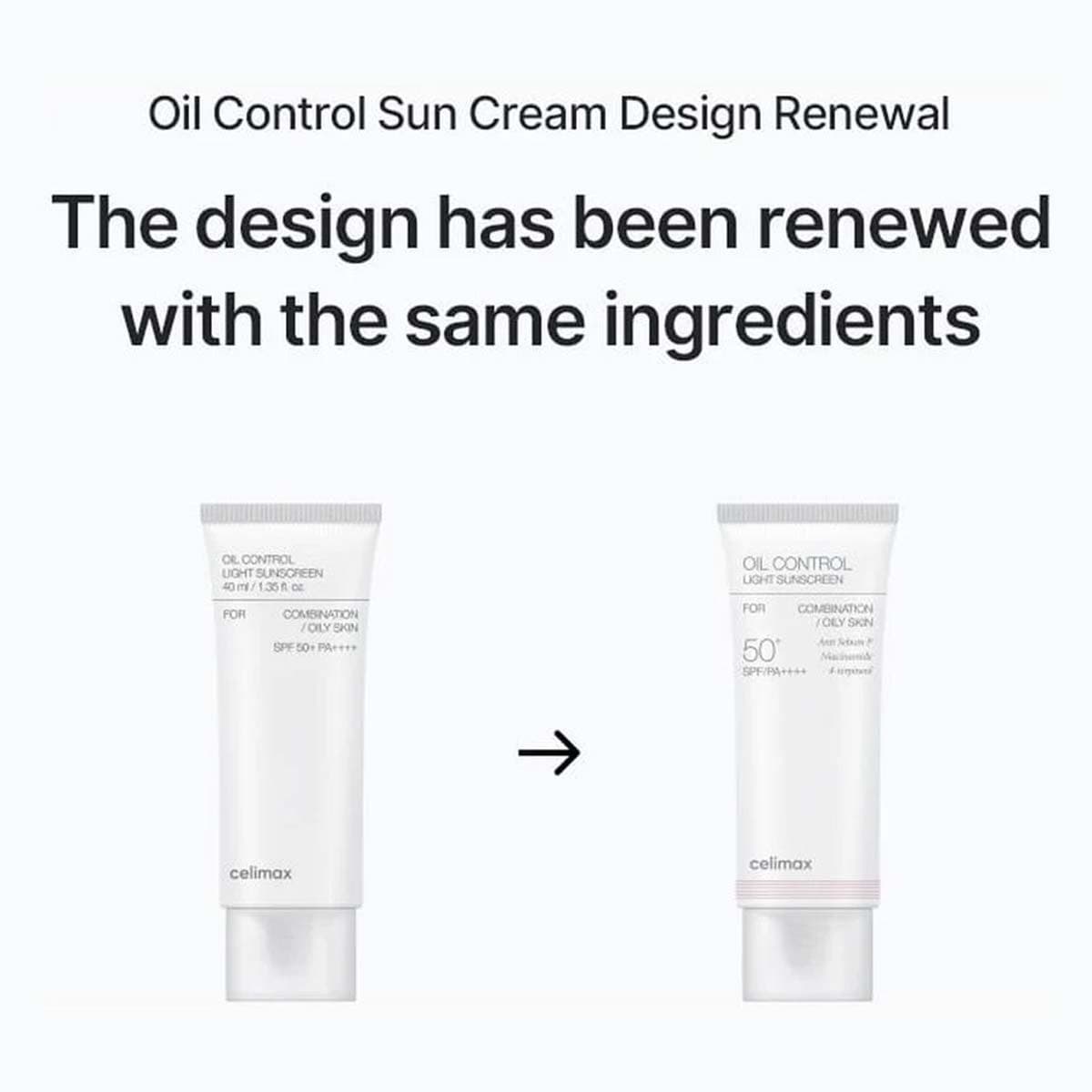 Celimax Oil Control Light Sunscreen SPF 50+ PA++++