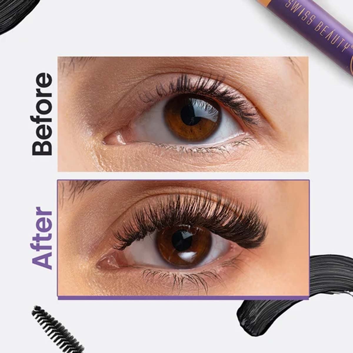 Swiss Beauty Bold Eyes Super Lash Waterproof Mascara