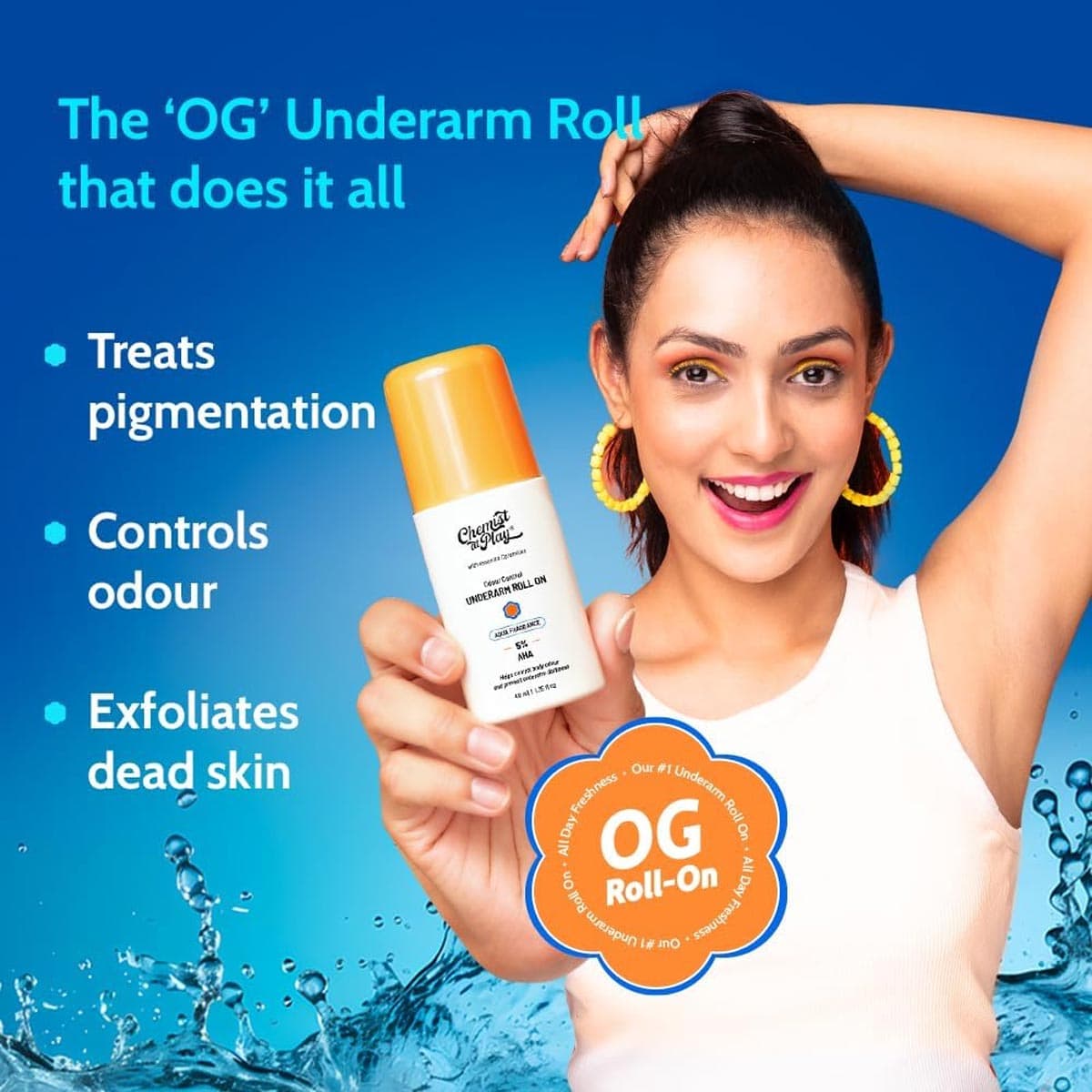 Chemist at Play 5% AHAs + Vitamin C Aqua Fragrance Underarm Roll On