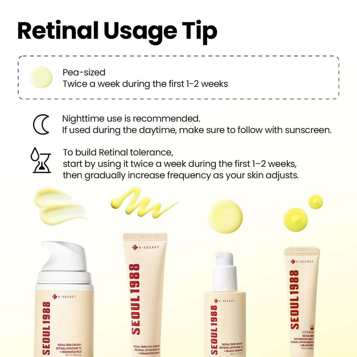 K SECRET SEOUL 1988 Cream : Retinal Liposome 1% + Fermented Rice