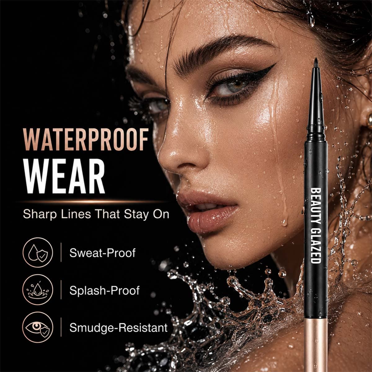 Beauty Glazed Stereoscopic Gel Ink Dual Ended Eyeliner