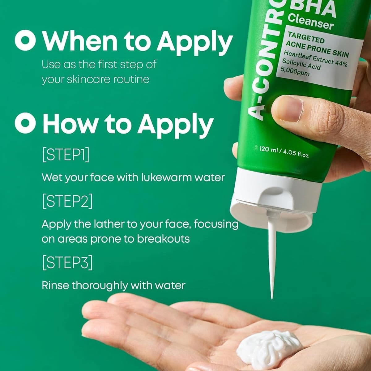 Nineless A-Control Heartleaf & BHA Foam Cleanser