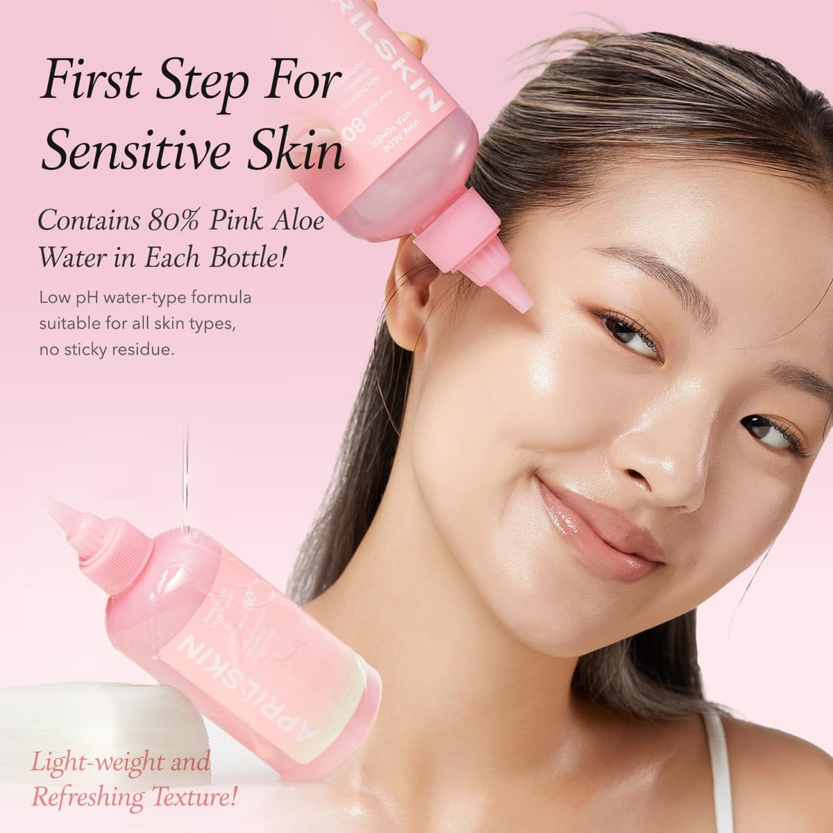 APRILSKIN Pink Aloe Vitamin C Soothing & Brightening Toner (Exp - Sep/27)