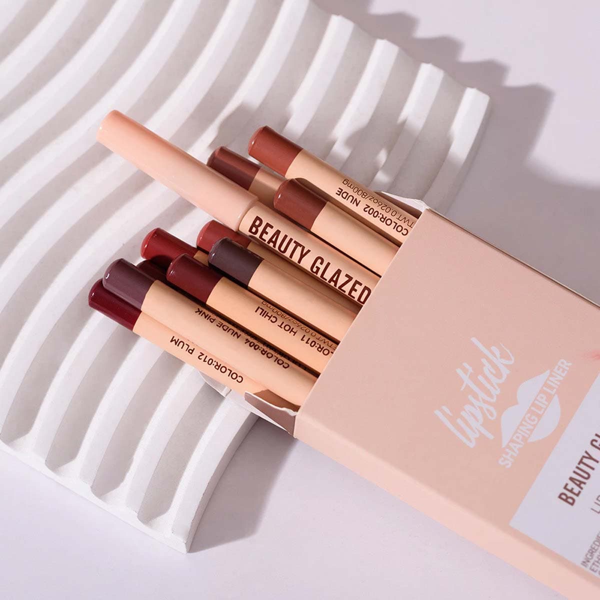 Beauty Glazed 12 Color Matte Lip Liner Set