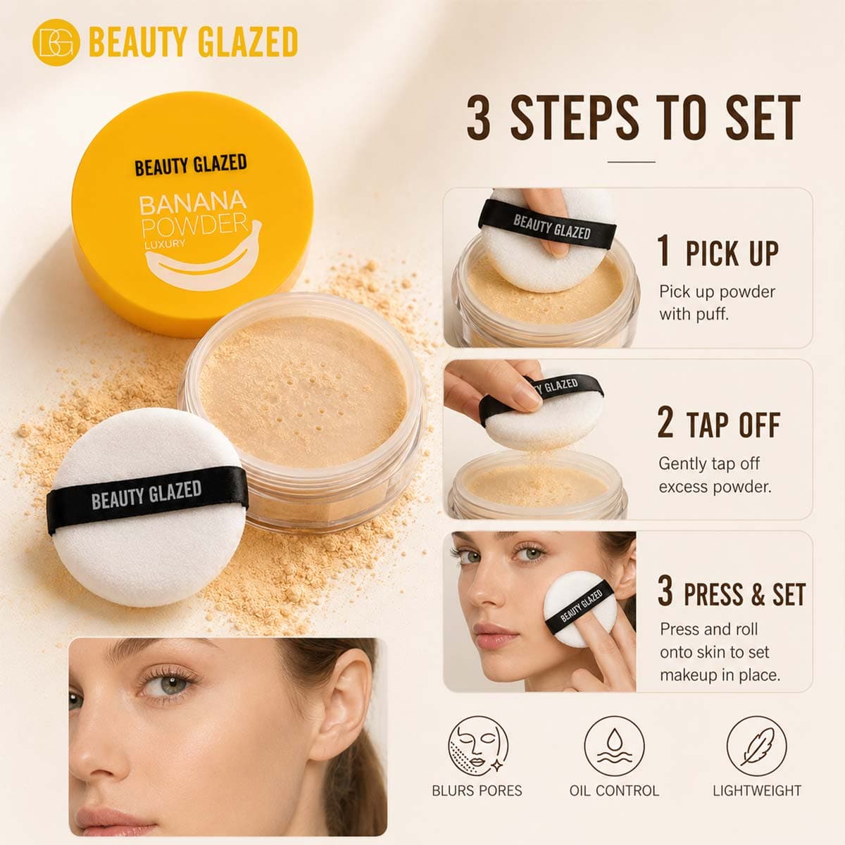 Beauty Glazed Banana Luxury Powder