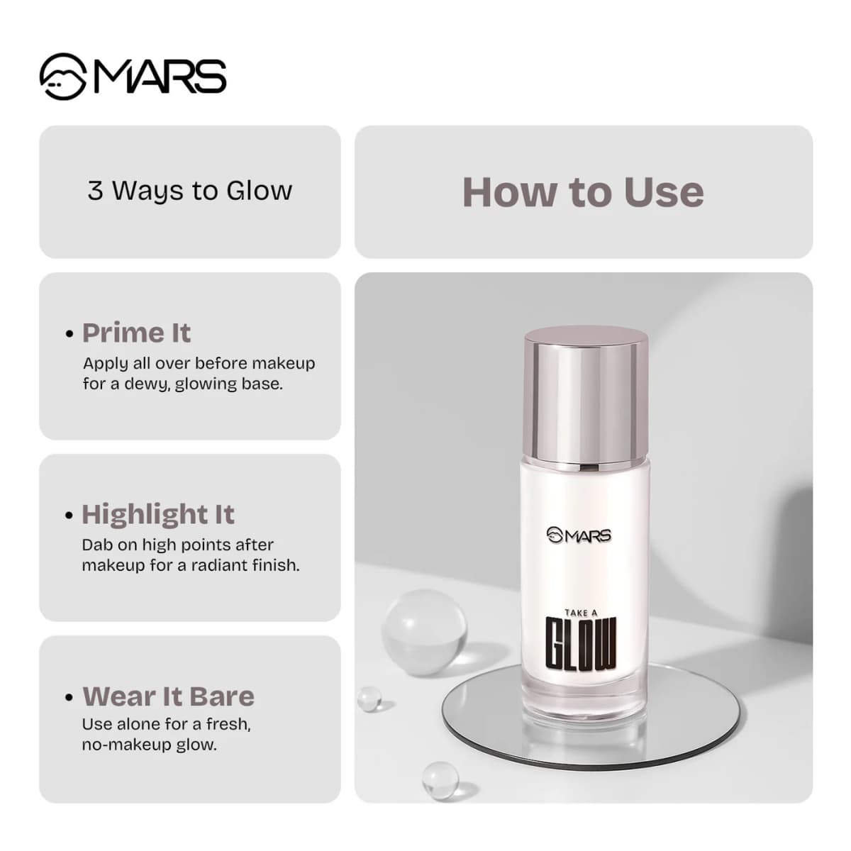 Mars Take a Glow | Illuminating Primer & Strobe Cream