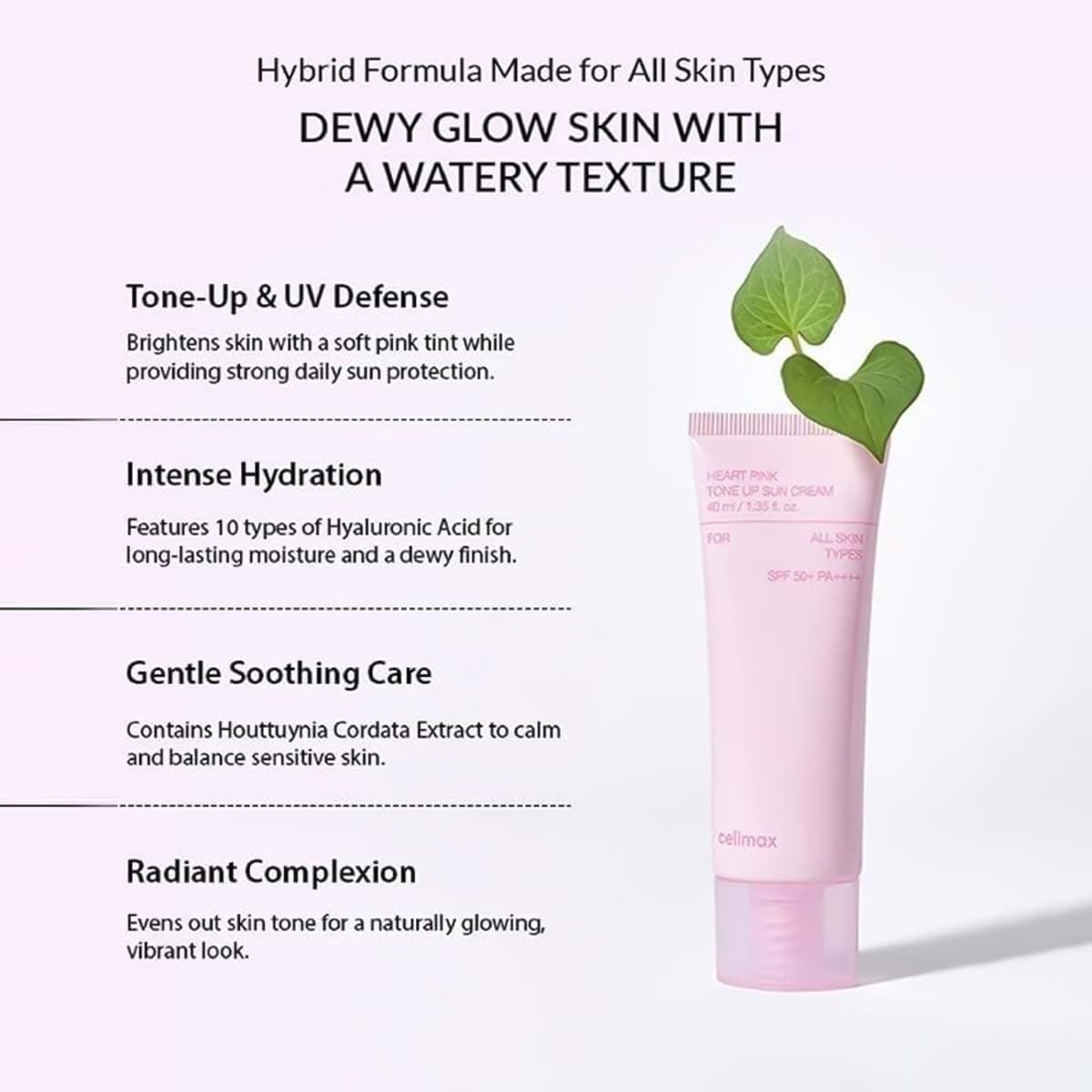 Celimax Heart Pink Tone Up Sun Cream