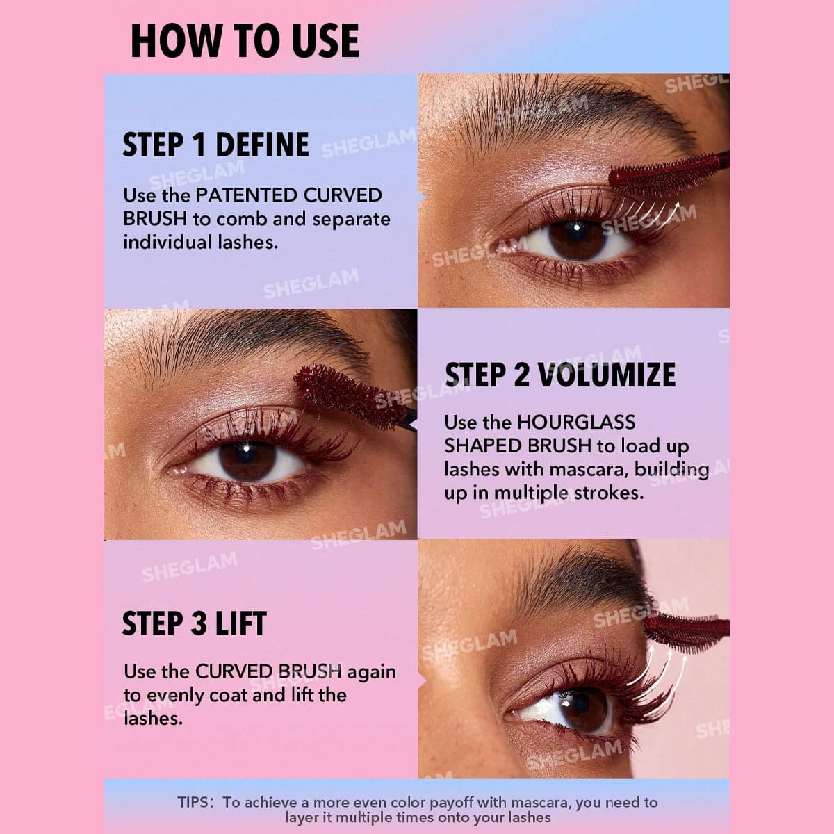 Sheglam All-In-One Volume & Length Mascara - Waterproof Blue