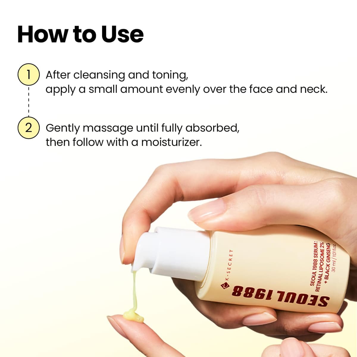 K SECRET SEOUL 1988 Serum : Retinal Liposome 2% + Black Ginseng