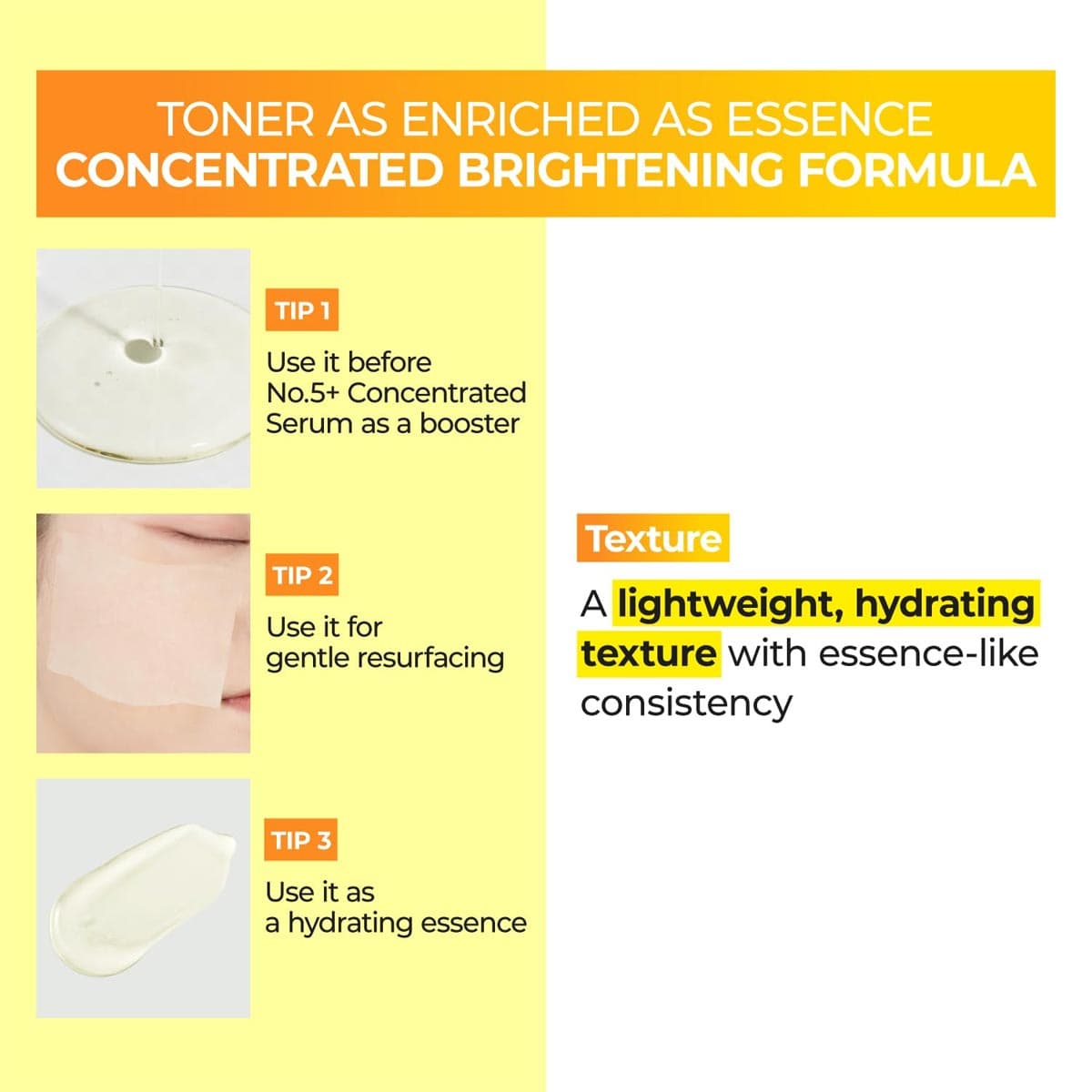 Numbuzin No.5+ Glutathione Vitamin Concentrated Toner