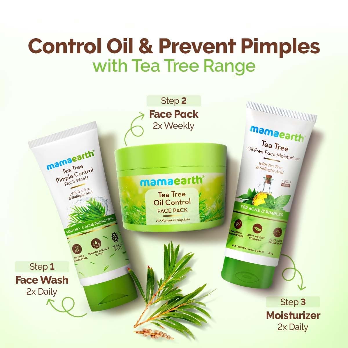 Mamaearth Tea Tree Pimple Control Face Wash For Oily & Acne Prone Skin