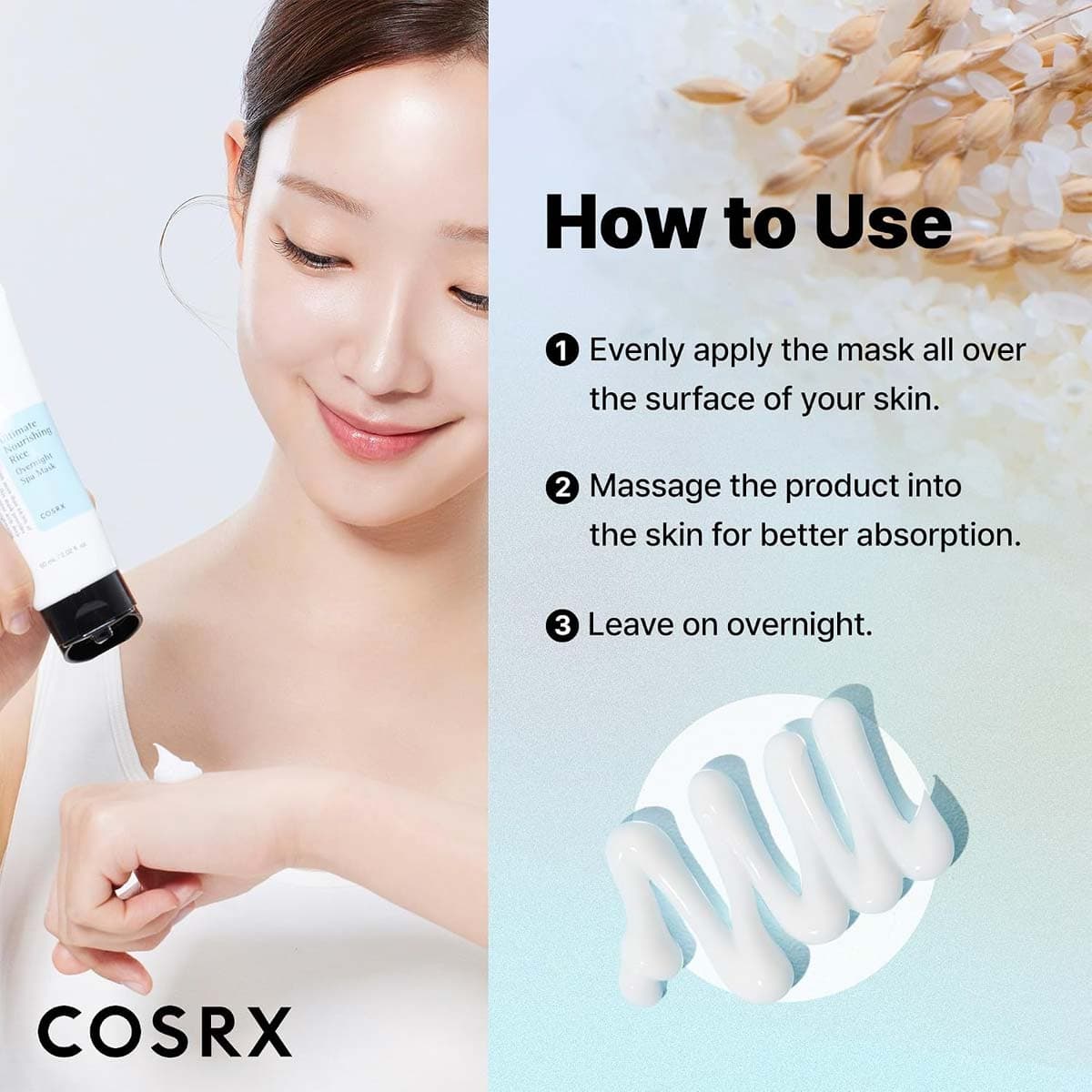 Cosrx Ultimate Nourishing Rice Overnight Spa Mask