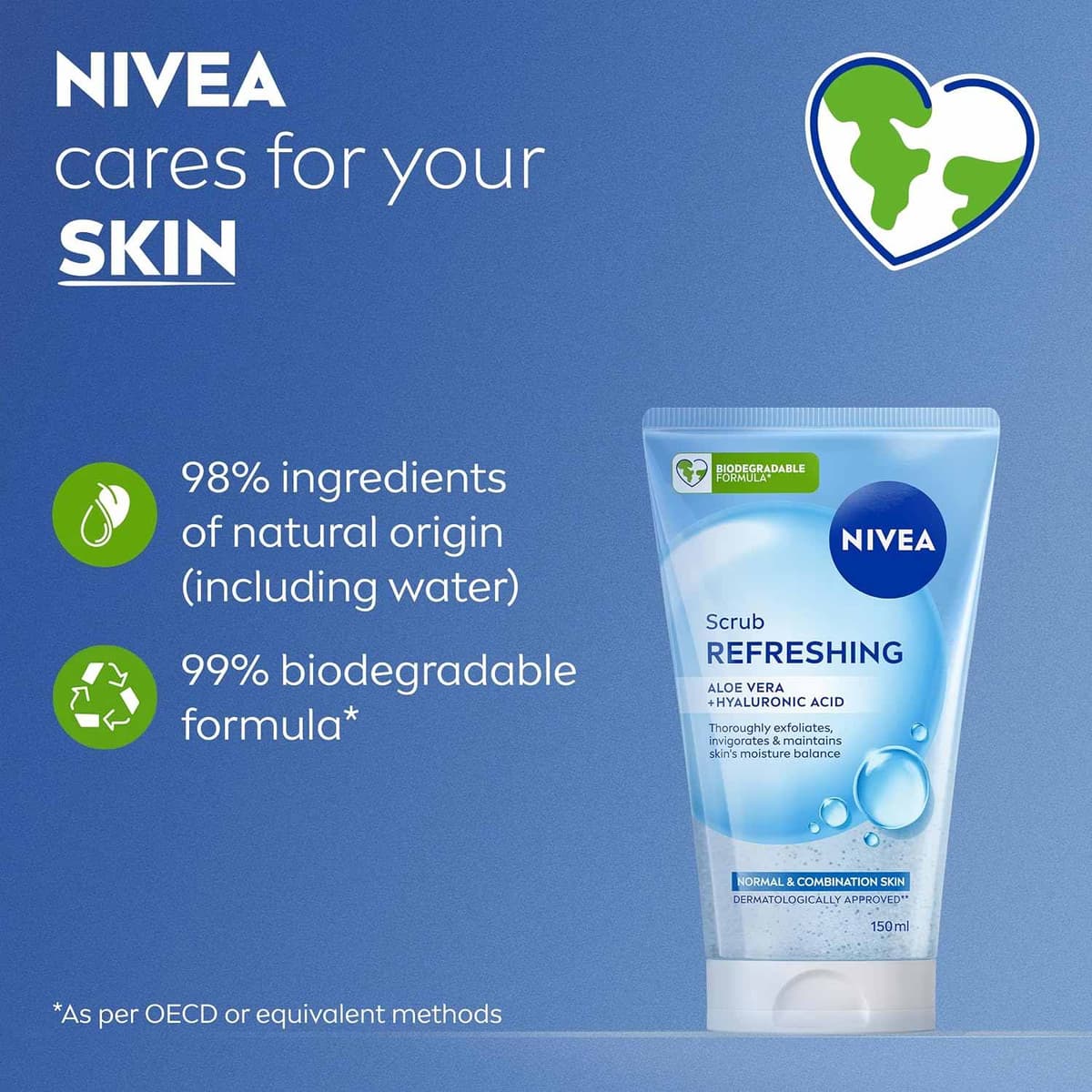 Nivea Refreshing Face Scrub with Hyaluronic Acid
