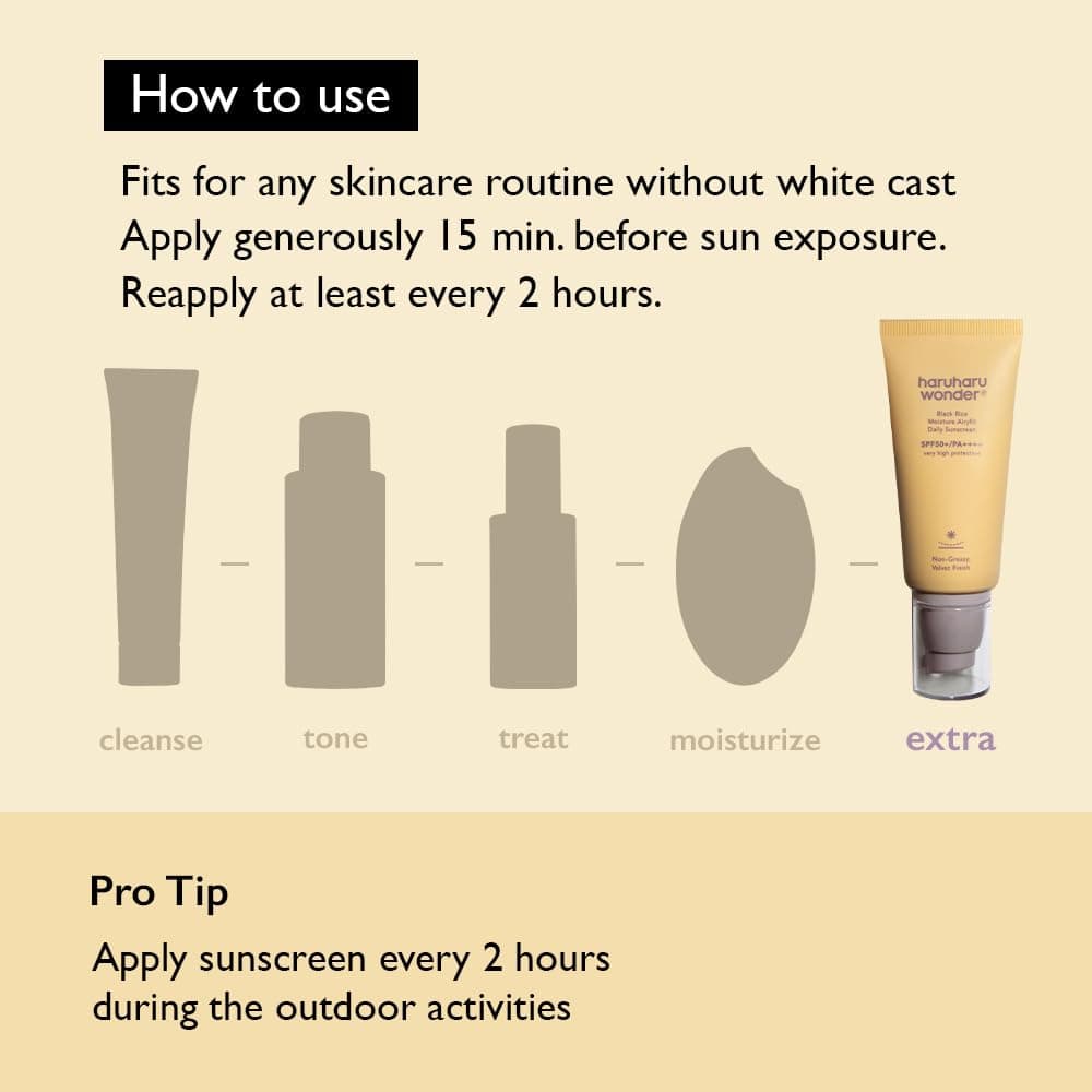haruharu Black Rice Moisture Airyfit Daily Sunscreen