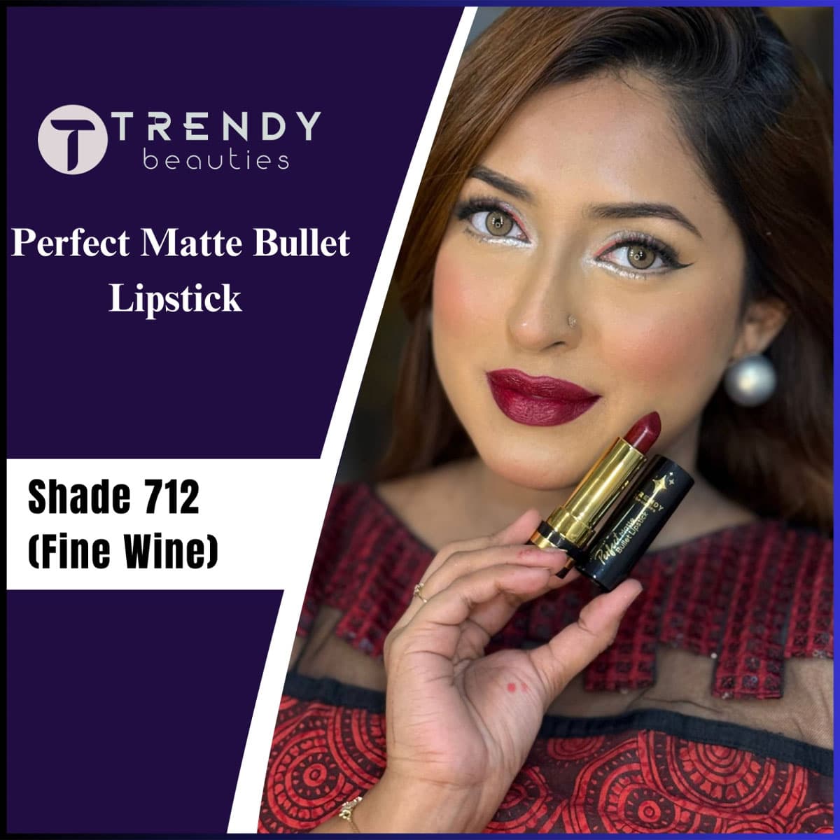 Trendy Beauties Perfect Matte Bullet Lipstick