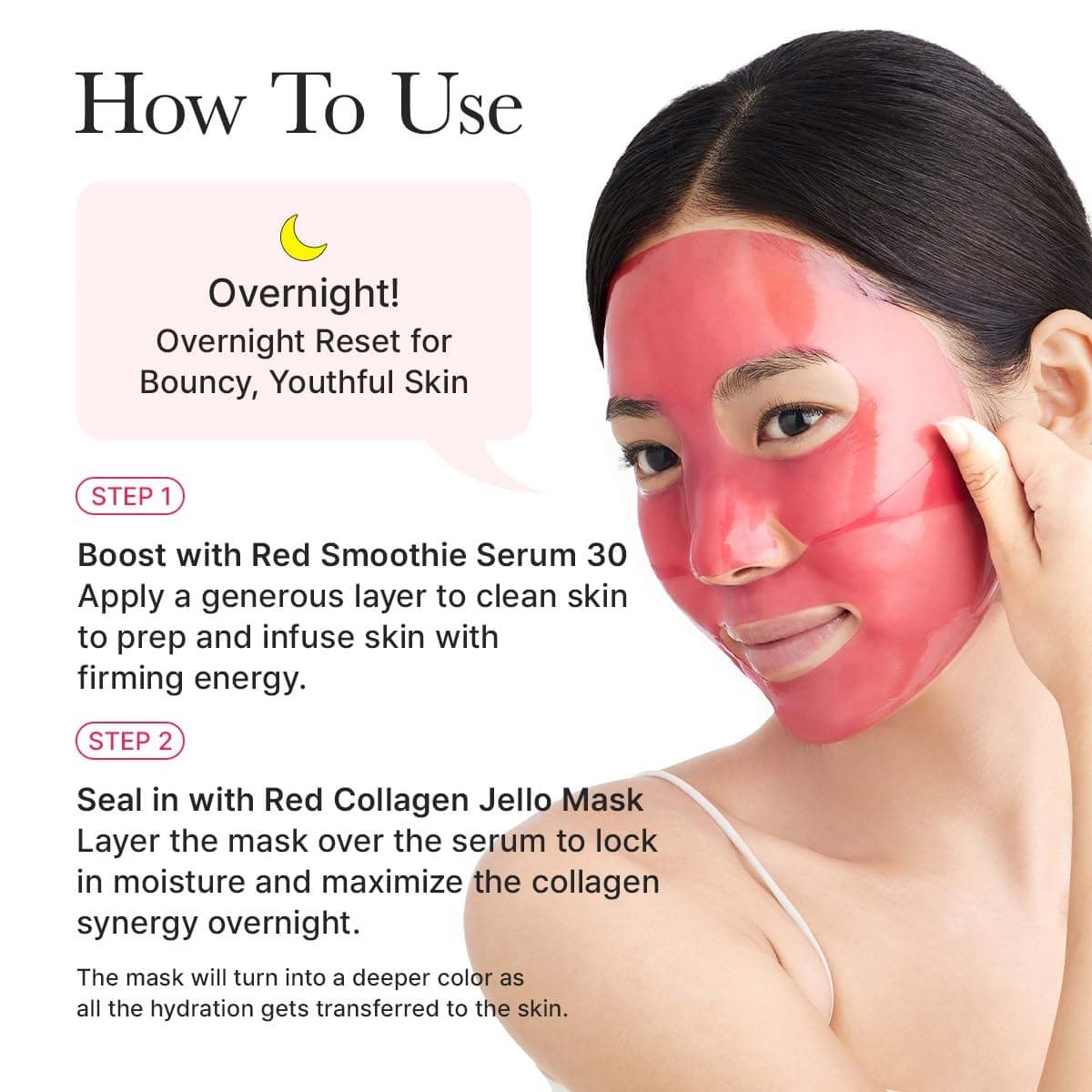 Arencia Red Collagen Jello Mask (1 Pcs Mask)